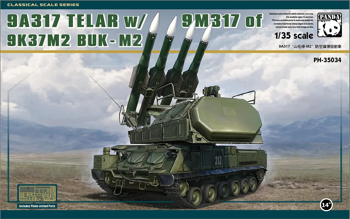 9A317 TELAR w/9M317 of 9K37M2 Buk-M2