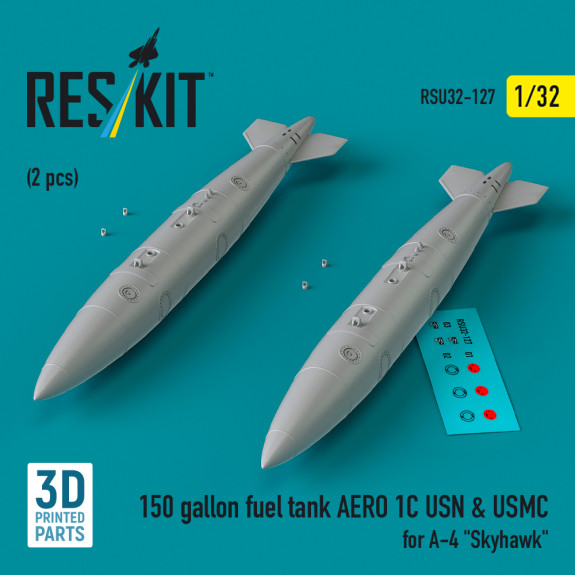 适用于 A-4&ldquo;天鹰&rdquo;攻击机的 AERO 1C USN &amp; USMC 150 加仑燃油箱（2 个）
